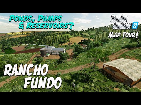 PONDS & PUMPS!! “RANCHO FUNDO” MOD MAP TOUR! ON Farming Simulator 22 (Review) PS5.