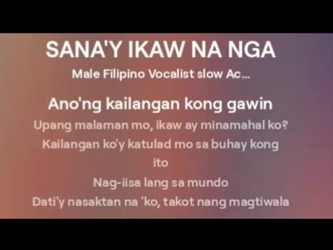 SANA'Y IKAW NA NGA ( REVISE VERSION created by jam jamias )