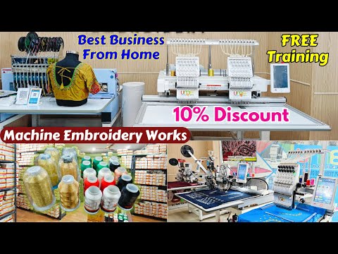 BEST embroidery Machine High profitable Home Business Saree Blouse Designs With Offers