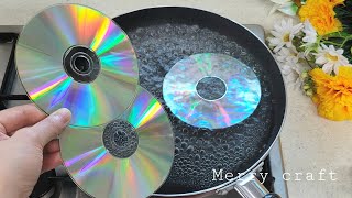 Boil an old CD for 3 minutes, you will not believe the incredible results. DIY Home decor idea