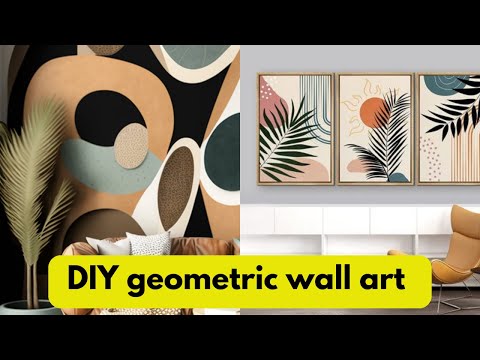 DIY geometric wall art