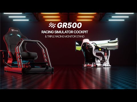 Thermaltake GR500 Racing Simulator Cockpit Black & Snow - Professional Racing Experience