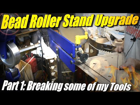 Upgrading the Stand for my Eastwood Bead Roller Part 1: This was supposed to be 1 part :(