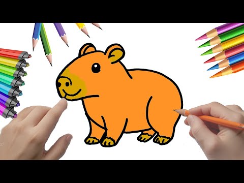 Cómo dibujar un capibara súper bonito #peketona #fundraw   #CAPIBARA