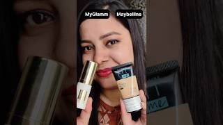 MyGlamm Foundation vs Maybelline Foundation | Review | Myglamm | Maybelline | Youtubeshorts | Shorts