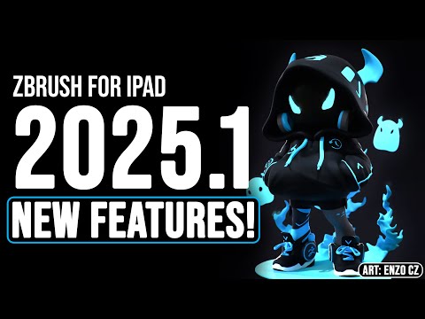 Zbrush For iPad 2025.1 - New & Useful Features!