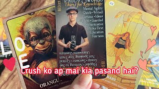 Crush ko ap mai kia pasand hai?💞 Hindi tarot card reading | Love tarot