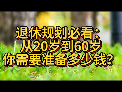 退休规划必看：从20岁到60岁，你需要准备多少钱？#财务自由 #正能量 #被动收入 #人生感悟 #流量 #财富自由 #分享