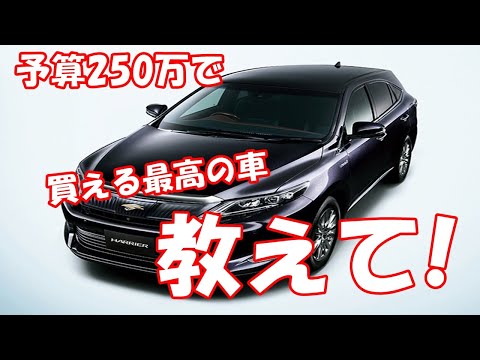 予算250万で買える最高の車教えてくれ!