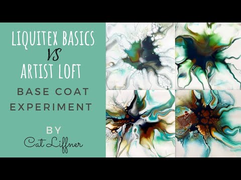 Liquitex vs. Artist Loft - An experiment with different paint brands as the base coat