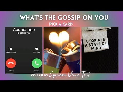 what’s the gossip on you | pick a card collab w/ ​@capricornvenustarot