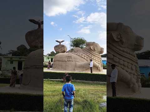 World largest Nandi at Veerabhadra Temple, Lepakshi