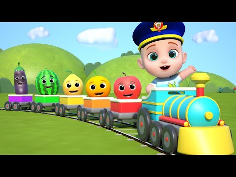 Humpty the Train on a Fruits Ride | Choo Choo Train Song | Leo Nursery Rhymes