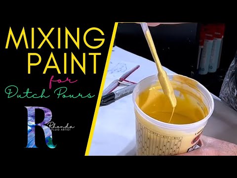 ✨ Perfect ✨ Consistency for a DUTCH Pour #acrylicpainting #dutchpour #mixingpaint #trirrrtistry #art