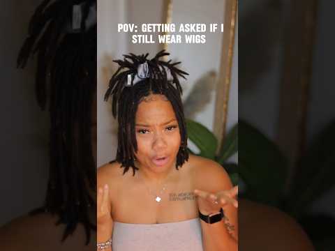 I’m officially done with WIGS!! #locjourney #shortlocs #locgoals #wigs #shortlocs #combcoils #funny