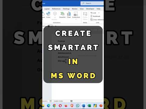 How to Create Smart art in MS Word