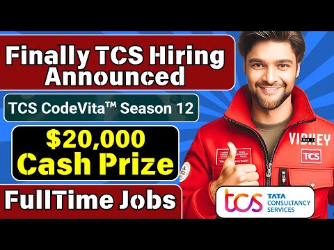 Finally TCS Codevita Hiring Announced | TCS Off Campus Hiring 2024 | TCS CodeVita |  No % Criteria