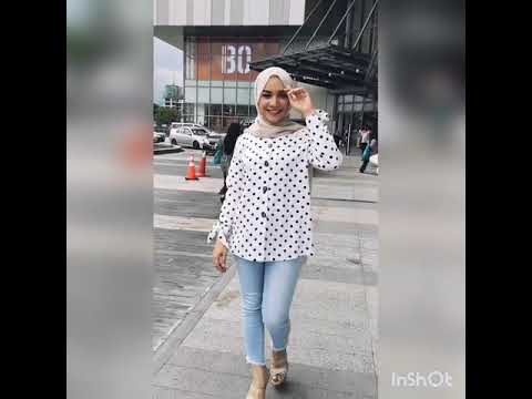 Zoe Arissa Muslimah Blouse Polka Dot