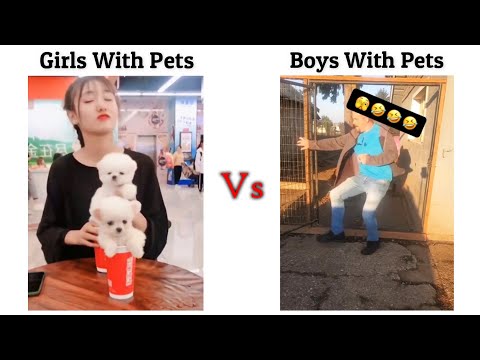 girls with Pets Vs Boys with Pets !! Memes #viralmemes #memes