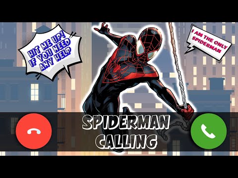 Fake Call Black Spiderman | Funny Phone Call Miles Morales