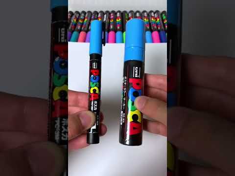 Drawing, But The Blue Marker is HUGE! Very Satisfying! (#Shorts)