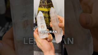 Colombian vs Brazilian lemurian quartz💎 #crystals