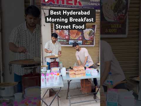 Hyderabad Best Street Food Morning Breakfast #viralvideo #ytshorts #shortsvideo