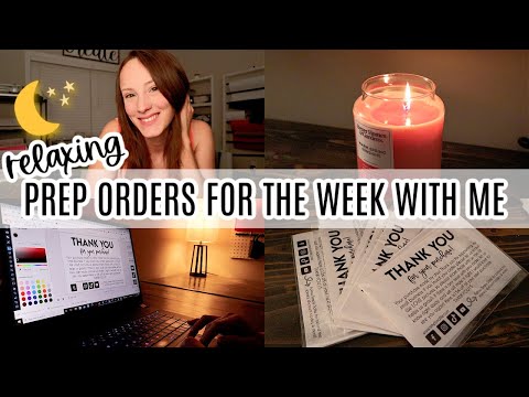 Let's Get Ready For A Busy Week Of Etsy Orders | Relaxing Late Night