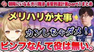 朝陽にいな雀聖到達計画part1まとめ【切り抜き 渋川難波 朝陽にいな 雀魂】