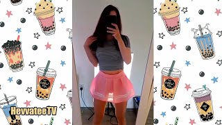 Tiktok Transparent Dress Challenge 🍌🍑 Girls Without Underwear 2024