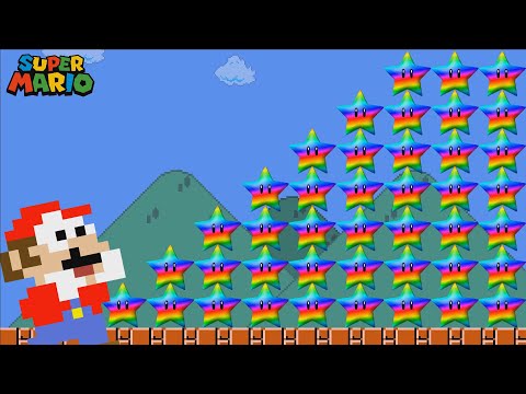 Can Mario Collect 999 Rainbow Stars in New Super Mario Bros. ? (Mario Cartoon Animation)