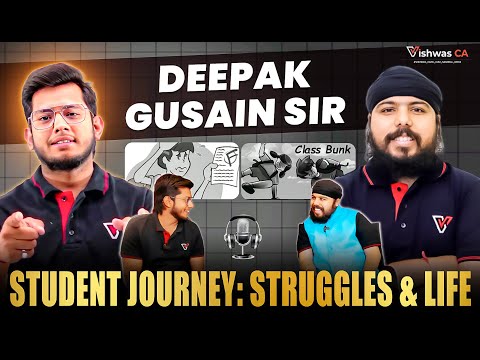 Deepak Gusain Sir Inspiring Student Journey: Struggles & Life✨✨ #podcast #vishwas_ca #deepak