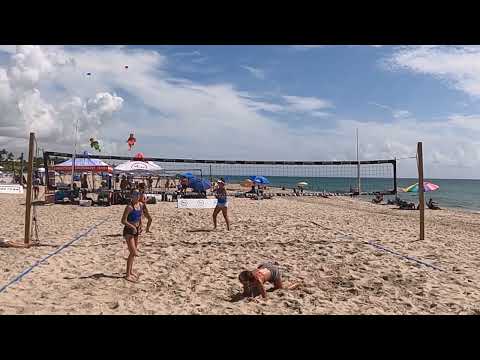 SandStorm Delray Beach - Girls 18U - Semifinal - Lilliquist/Reinecke vs Edwards/Schrock Set 1