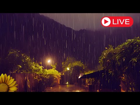 🔴 SOM de CHUVA, VENTO E TROVOADAS.  SONO | RELAXAMENTO | DORMIR BEM 🌧️