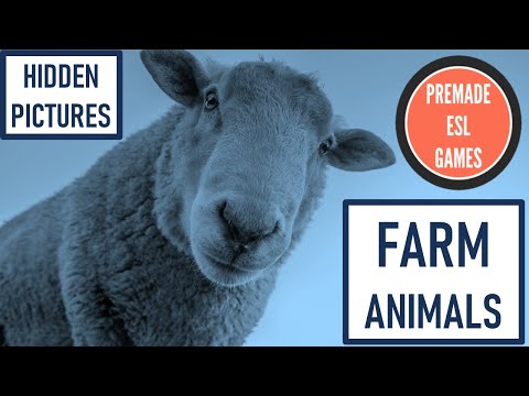 Learn Farm Animals Game | Hidden Pictures | Primary Level | ESL Animals