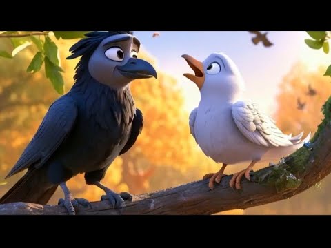 A Lesson from the Greedy Crow and the Helpful Pigeon | Moral story | Urdu/Hindi story