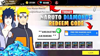 Today Diamonds Redeem code 🔥 || Free fire Naruto event tamil ✅ || Free fire Diamond app tamil 💎