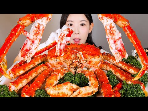 킹 크고 킹 맛있는🦀 킹크랩찜 내장비빔밥 먹방 Steamed King crab [eating show] mukbang korean food