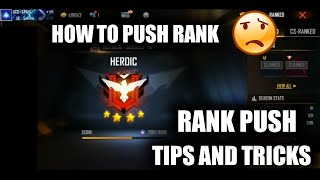 FREE FIRE RANK PUSH TIPS AND TRICKS | RANK PUSH KESE KARE | HOW TO PUSH RANK IN FREE FIRE | #shorts