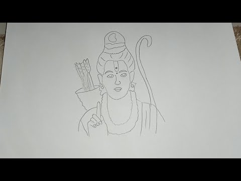 ram ji drawing | ram ji