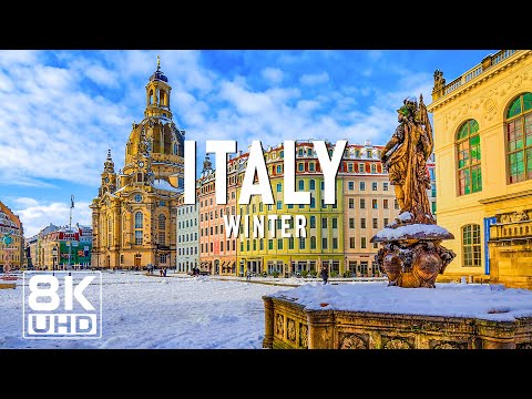 Winter in Italy 4K - Snowy Peaks, Cozy Villages and Timeless Charm