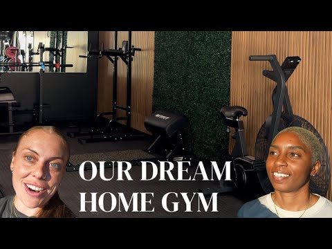 Vlog | BUILDING OUR DREAM HOME GYM & Putting Together The Mikolo M4 Smith Machine!!