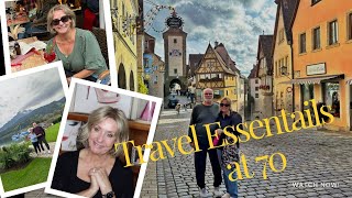 🌍 Europe Travel Essentials at 70: Walking Cobblestones, Packing Light & All-Day Makeup Tips! 🚆💄