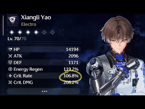 106.8% Crit Rate Xiangli Yao | Wuthering Waves