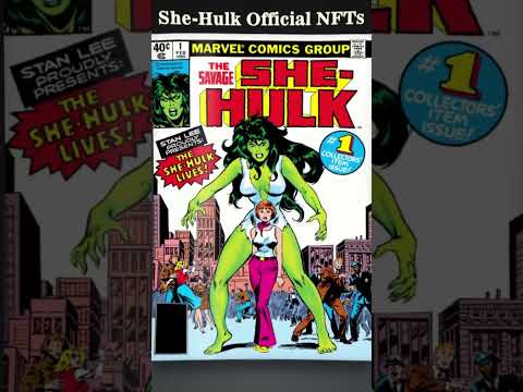 she hulk Official NFTs #cryfty #shorts #mcu #marvelstudios #marvelcomics