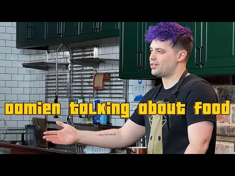 Damien haas talking about food