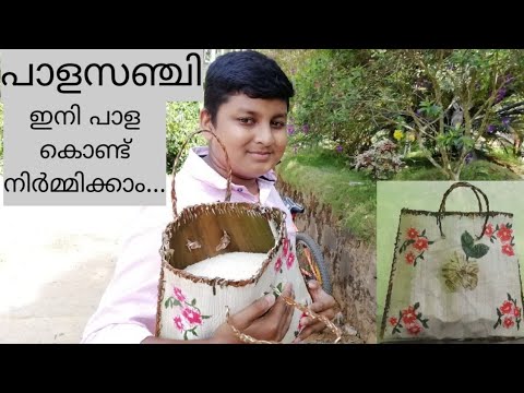 പാള കൊണ്ട് Carrybag നിർമ്മിക്കാം... || Make Carrybag from Arecanut Palm Spathe ||