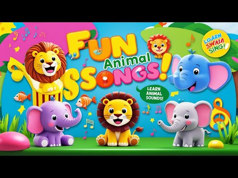 Animals For Toddlers | Fun Animals Song for Kids 🦁🐠 | Learn Animal Sounds!