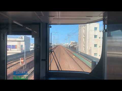 [前面展望]あいの風とやま鉄道線東滑川駅から魚津駅