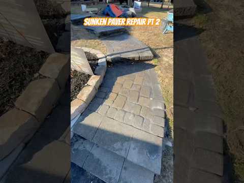 Sunken Pavers Repair #diy #construction #pavers #repair #howto #stepbystep #bluecollar #trending